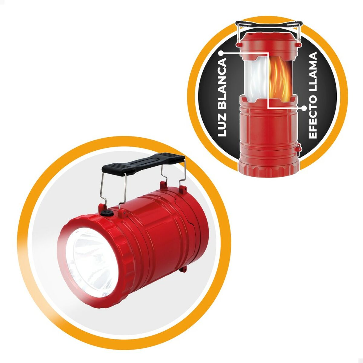 LED laterna Aktive Sarkans Kempings (6 gb.)